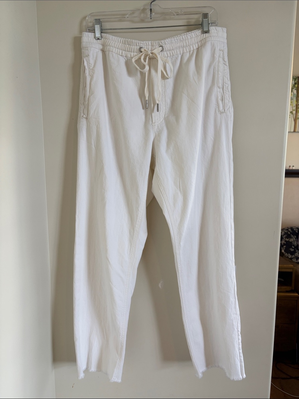 Rag & Bone Straight Leg Off-White Pants